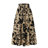 Falda midi con estampado floral y plisados - Camila