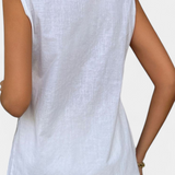 Conjunto de Lino Sin Mangas Estilo Relajado Loren