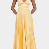 Vestido Arlena con Tirantes Plisados y Espalda Cruzada