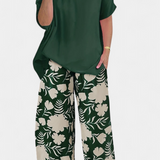 Conjunto Floral de Dos Piezas Aivy con Toque Relajado