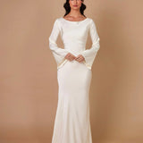 Vestido Maxi de Manga Larga Elegante