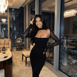 Vestido Midi Negro Arden