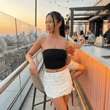 Falda Mini Bianca Blanca