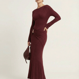 Vestido Maxi Burdeos