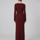 Vestido Maxi Burdeos