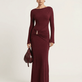 Vestido Maxi Burdeos