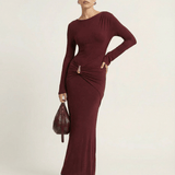 Vestido Maxi Burdeos