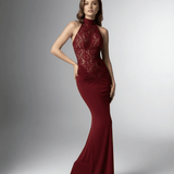 Vestido Maxi Burdeos