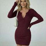 Vestido Mini Burdeos