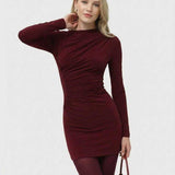 Vestido Mini Burdeos