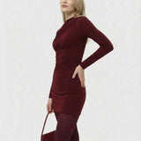 Vestido Mini Burdeos