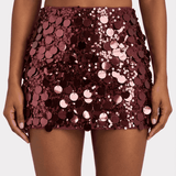 Falda Mini Burdeos Bordeaux
