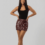 Falda Mini Burdeos Bordeaux