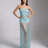Vestido Maxi Celeste