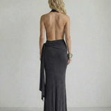Vestido Maxi Celeste