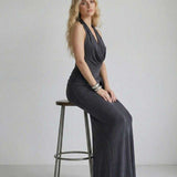 Vestido Maxi Celeste