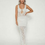 Vestido Maxi Celeste