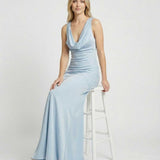 Vestido Maxi Celeste