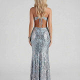 Vestido Maxi Celeste