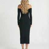 Vestido Midi Celeste