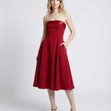Vestido Midi Celeste