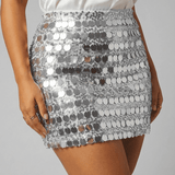 Mini Falda Celeste Blanca