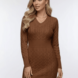Vestido Mini Castaño