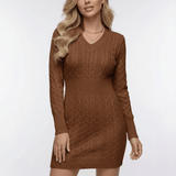 Vestido Mini Castaño