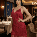 Vestido Mini Carmesí