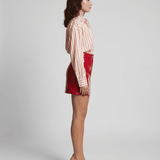 Mini Falda Roja Carmesí
