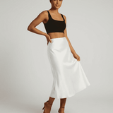Falda Midi Luna Blanca