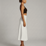 Falda Midi Luna Blanca