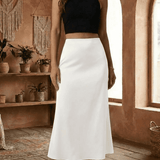 Falda Midi Luna Blanca