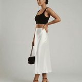Falda Midi Luna Blanca