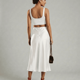 Falda Midi Luna Blanca