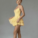 Vestido Mini de Caléndula Amarillo