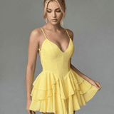 Vestido Mini de Caléndula Amarillo