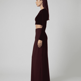 Falda Maxi Merlot Burdeos