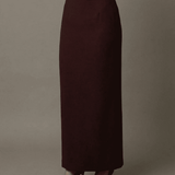 Falda Maxi Merlot Burdeos
