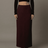 Falda Maxi Merlot Burdeos