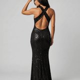 Vestido Maxi Noiré Negro