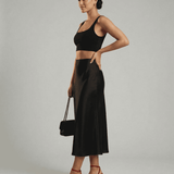 Falda Midi Noirelle Negra