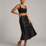 Falda Midi Noirelle Negra