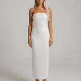 Vestido Maxi Perla Blanco