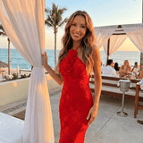 Vestido Maxi Rosalia Rojo