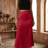Falda Midi Rosalia Roja