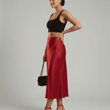 Falda Midi Rosalia Roja