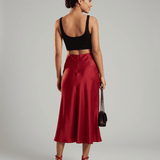 Falda Midi Rosalia Roja