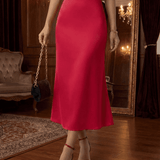 Falda Midi Rosalia Roja