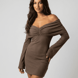Vestido Mini Selene Marrón